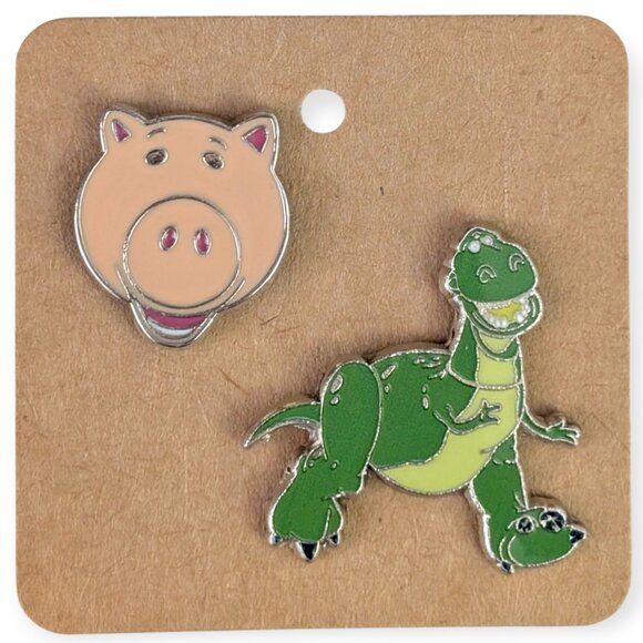 Toy Story Disney Pins: Best Friends Hamm and Rex - Picture 5 of 5